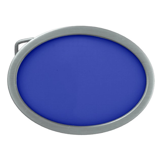 Blue (Pantone) (solid color)  Belt Buckle (Front)