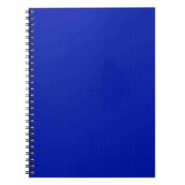 Blue (Pantone) (solid color)  Notebook (Front)