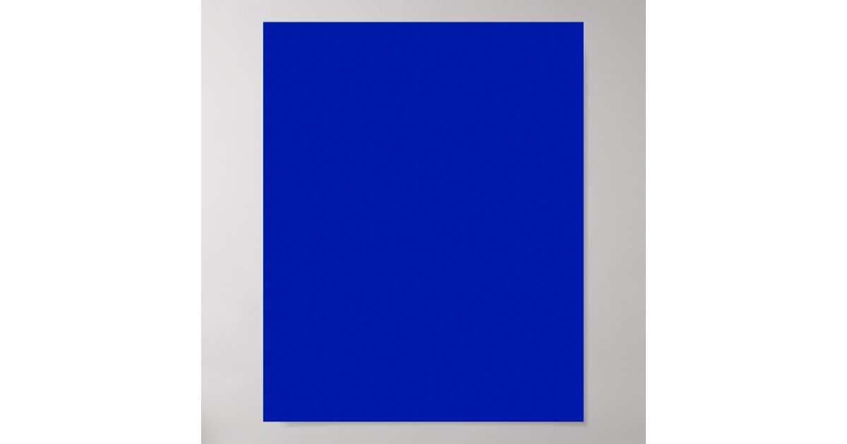 Blue (Pantone) (solid color) Poster | Zazzle