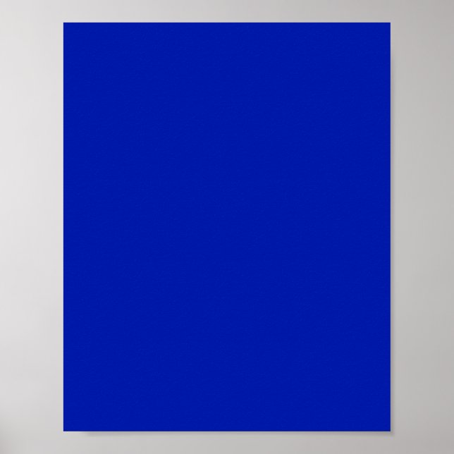 Blue (Pantone) (solid color)  Poster (Front)