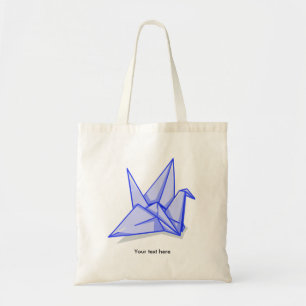 Blue Paper Crane Tote Bag