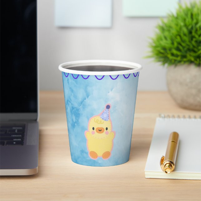 blue paper cup for kids (Insitu)
