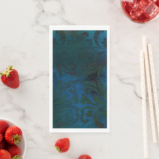 blue paper guest towels (Insitu)