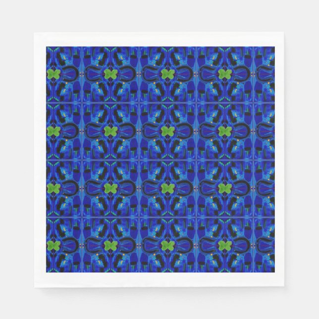 Blue paper napkins (Front)