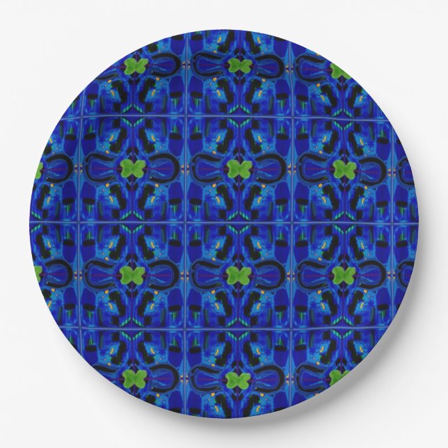 Blue paper plates (Front)