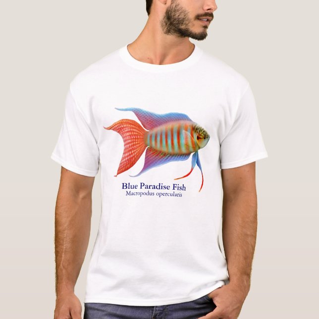 Blue Paradise Fish T-Shirt (Front)
