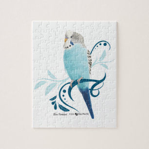 Blue Parakeet Jigsaw Puzzle