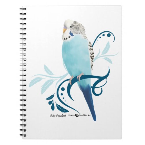 Blue Parakeet Notebook