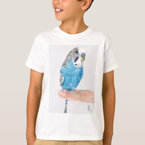 Blue parakeet T_Shirt