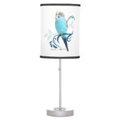 Blue Parakeet Table Lamp (Front)