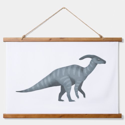 Blue Parasaurolophus Dinosaur Poster Hanging Tapestry