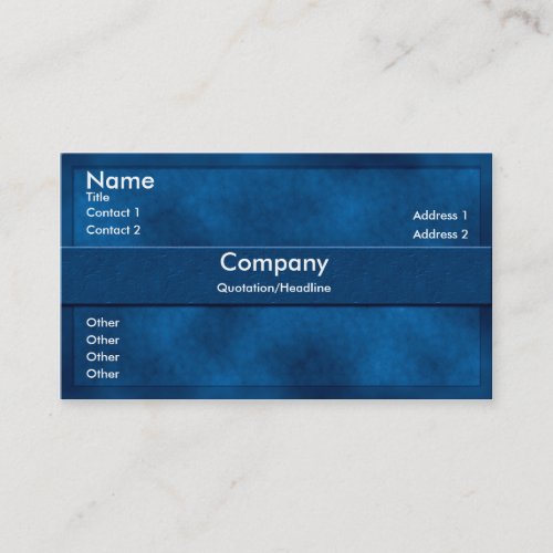 Blue Parchment Business Card
