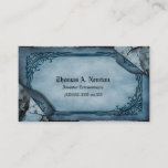 Blue Parchment Calling Card Gothic Business Card at Zazzle