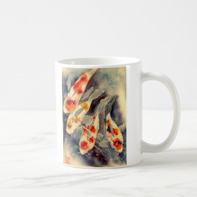 BLUE PARROT JPEC, KOI JPEC, Art of, Judi Coffee Mug (Right)