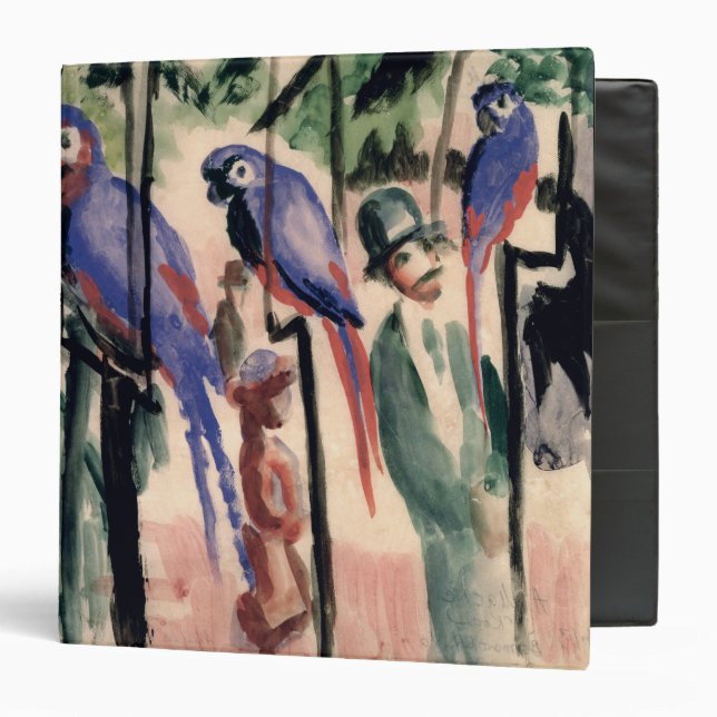 Blue Parrots 3 Ring Binder (Front/Inside)
