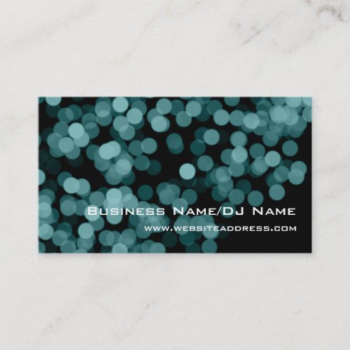 Blue Party Lights (Music or DJ) Business Cards
