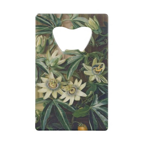 Blue Passion Flower for the Temple of Flora by R Credit Card Bottle Opener