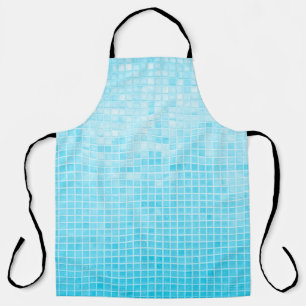 Blue pastel ceramic wall and floor tiles abstract apron