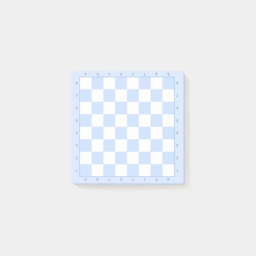 Blue Pastel Chess Board template Notes