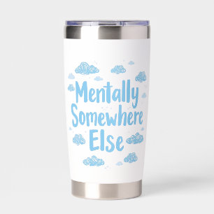 Blue Pastel Daydreamer Saying Insulated Tumbler