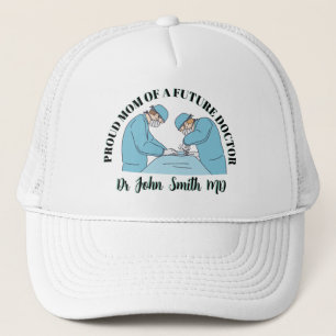 Blue Pastel Proud Moms of Future Doctors Trucker Hat
