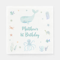 Blue Pastel Under the Sea Birthday