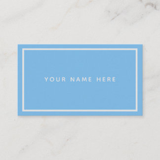 Blue Pastel White Minimal Pastel Business Card