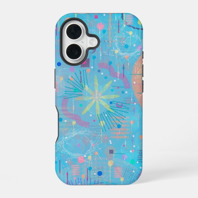 Blue Pastels Dream Abstract  iPhone Case (Back)