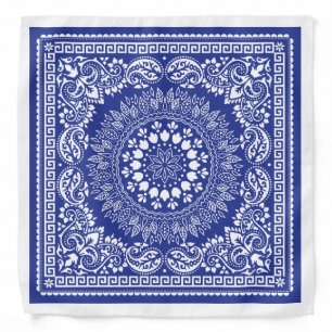 Blue Pattern 1 Bandana