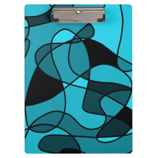 blue Pattern 3 Ring Binder Notebook Clipboard