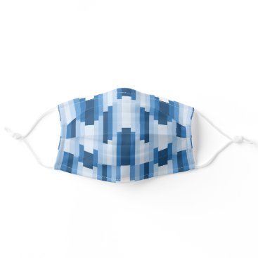 Blue Pattern Adult Cloth Face Mask