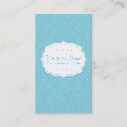 Customizable Blue Pattern Business Card