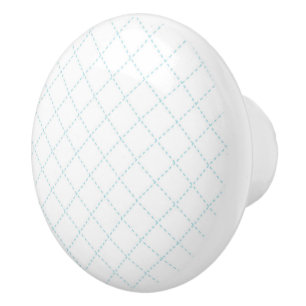 Blue pattern ceramic knobs