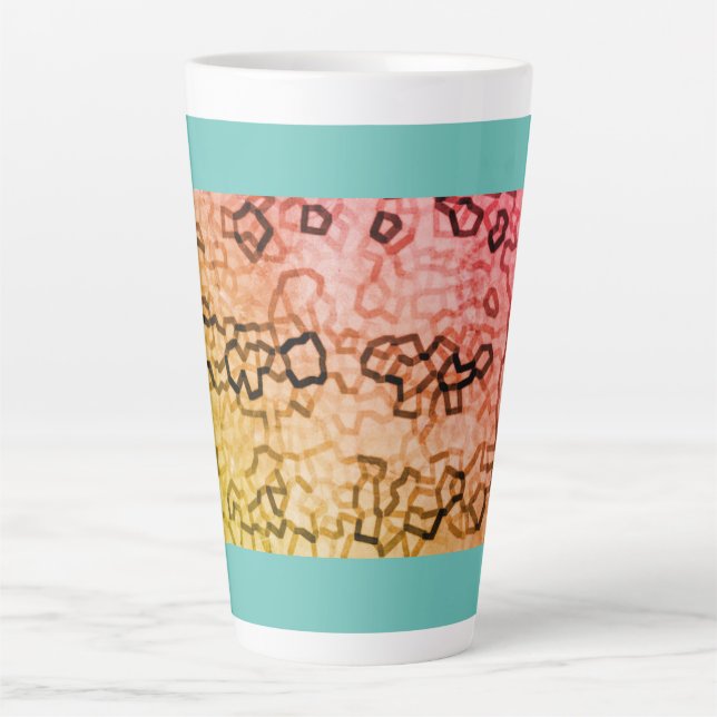 Blue Pattern Coffee Mug (Front)
