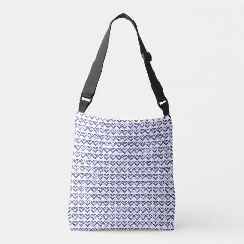 Blue Pattern  Crossbody Bag