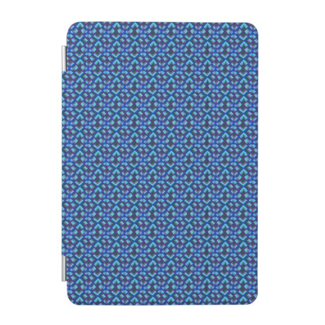 Blue Pattern ipad case (Front)
