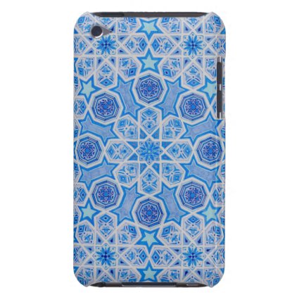 Blue pattern iPhone case 