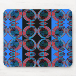 Blue Pattern Mouse Pad