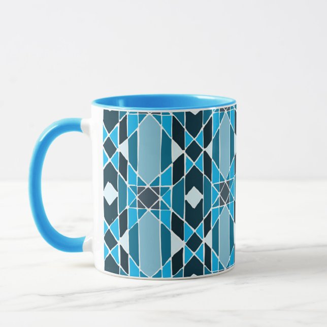 Blue Pattern Mug (Left)