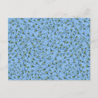 Blue Pattern Postcard