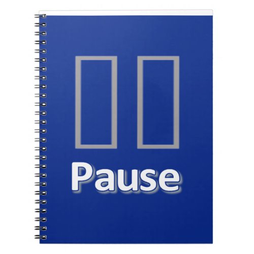 Blue Pause Notebook