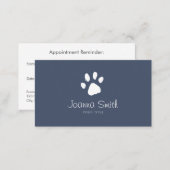 Blue Paw Dog Walking Pet Sitting Vet Appointment (Front/Back)