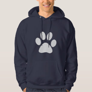 Blue Paw Print Hoodie