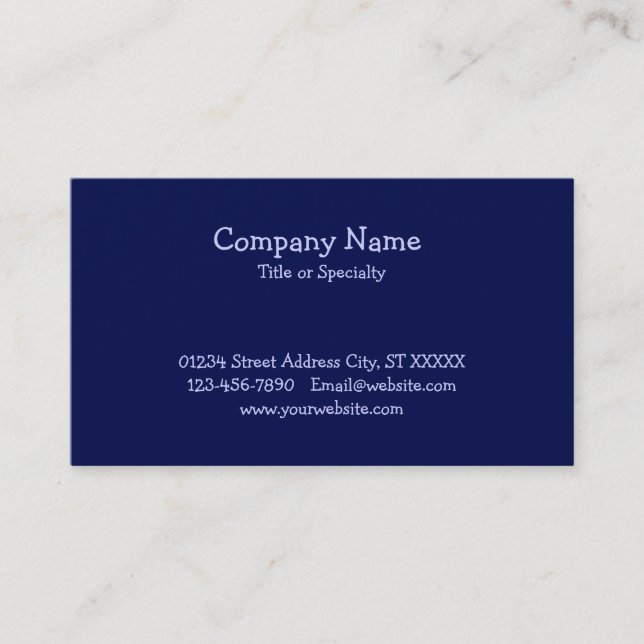 Blue Paw Print Pet Service Business Card (Front)