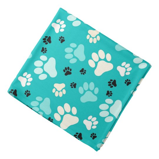 paw print bandana