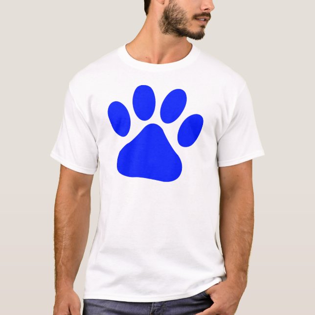 Blue Pawprint T-Shirt (Front)