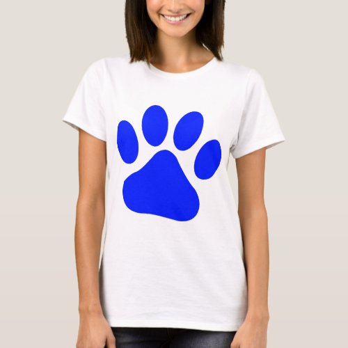 Blue Pawprint T_Shirt