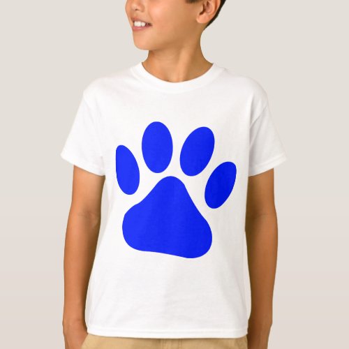 Blue Pawprint T_Shirt