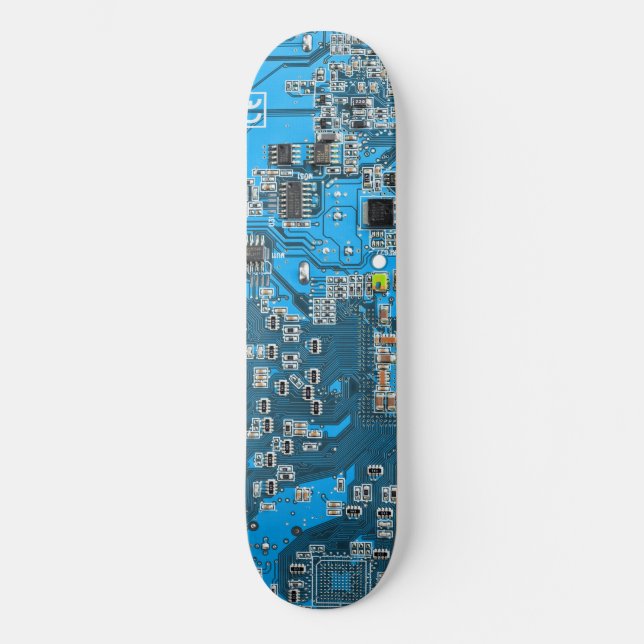 Blue PCB Circuit Board Design for IT Pros (Front)