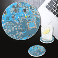 Blue PCB Circuit Board Design for IT Pros